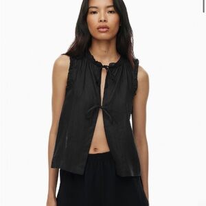 Aritzia Wilfred CARNABY LINEN BLOUSE